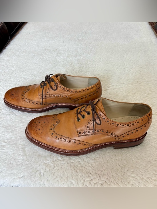 Oliver Sweeney Serpentine Cognac Wingtip Brogue Derby Shoes size 9
